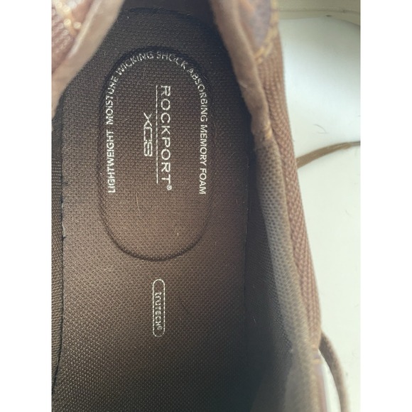 Rockport XCS Shoes Men's Size 10.5 M Casual Brown Leather Lace Up Low Top - Picture 10 of 11